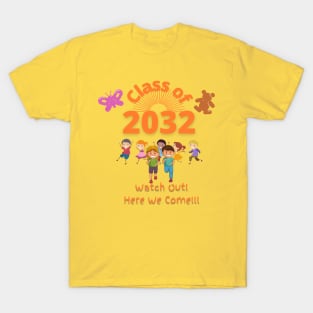 Class of 2032 School Kids T-Shirt